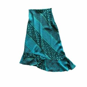 Y2K ruffle midi skirt